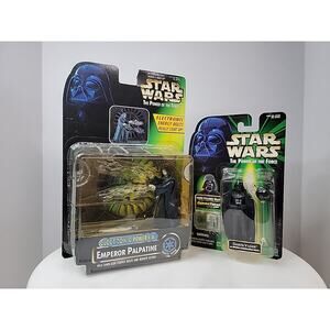 Star Wars Power of the Force Emperor Palpatine Electronic Power & Darth Vader